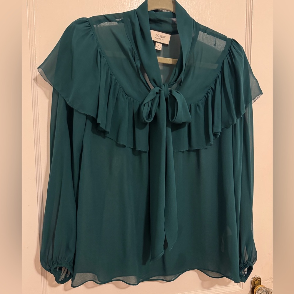 J. Crew Women's Teal Blouse